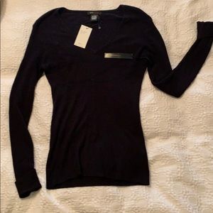 BCBGMaxazria v neck sweater NWT